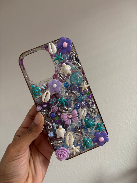 Purple and blue sea theme cass